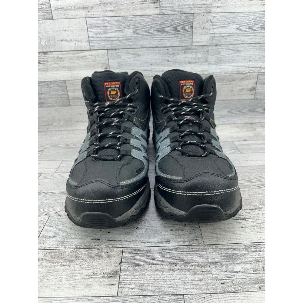 Skechers Work Steel Toe Waterproof Slip Resistant Men's‎ Boots Size 10.5